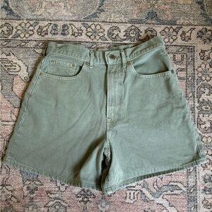 Everlane Green A-Line Denim Short